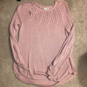 Pale Pink Oversized Sonoma Knit Sweater